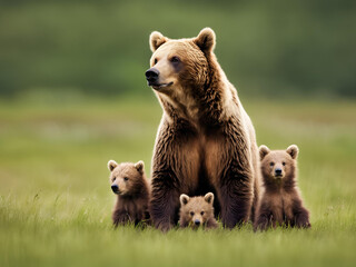 Obraz premium brown bear in the forest