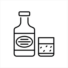Whiskey vector icon