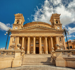 Rotunda of Mosta, Sanctuary Basilica of the Assumption of Our Lady a magnificent domed church, stands as an architectural marvel and iconic landmark in Malta.