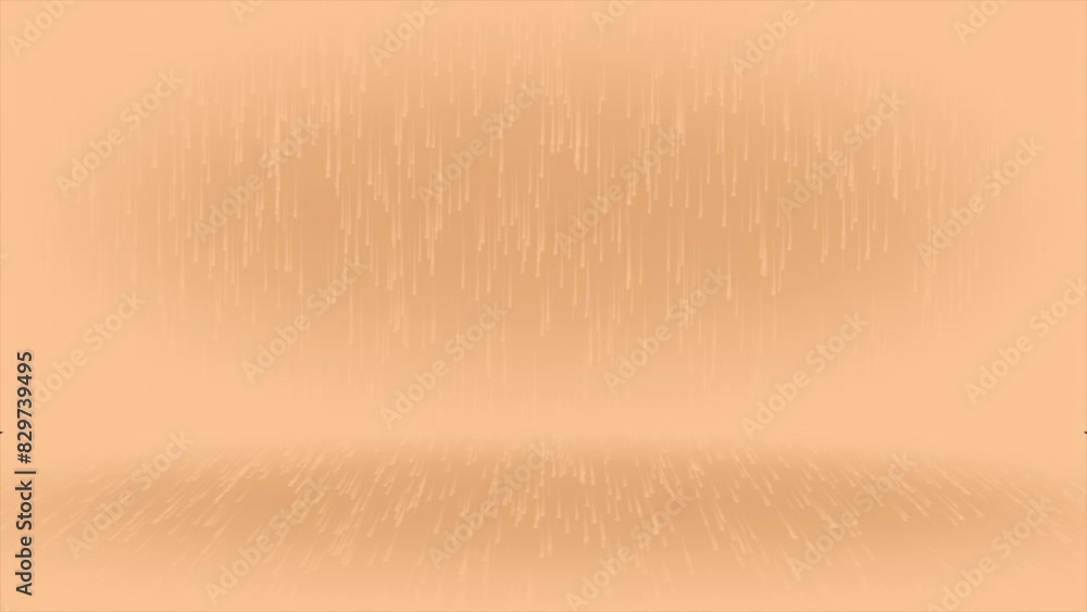 Poster orange color particles 3d space moving upwards slowly abstract particles background