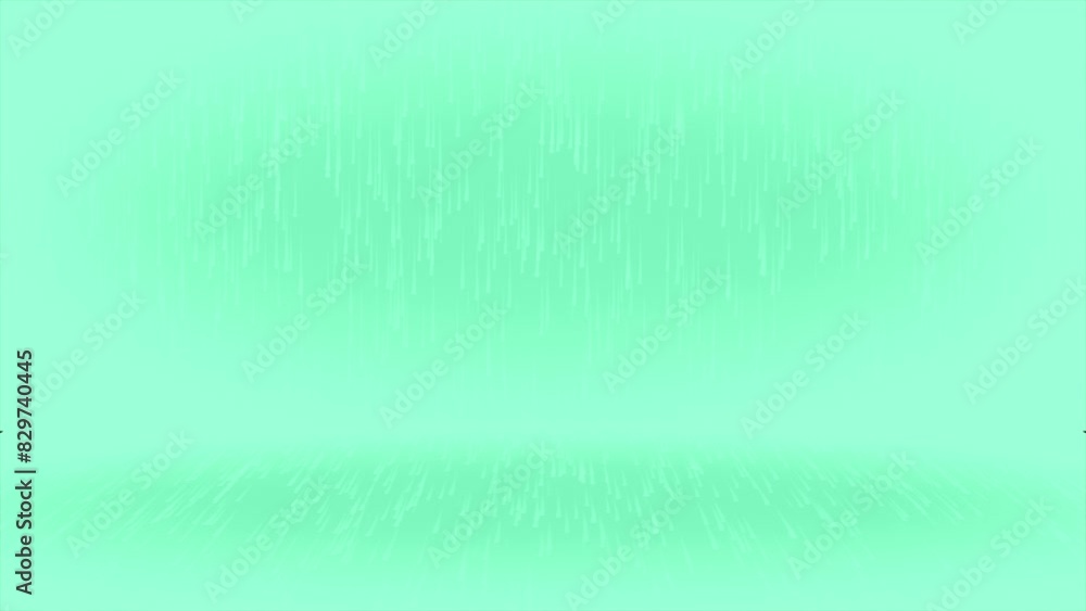 Poster turquoise color particles 3d space moving upwards slowly abstract particles background