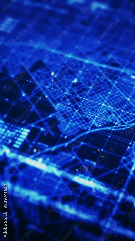 Poster advance metaverse, hi-tech digital data telemetry with encrypted numbers, display dynamic background