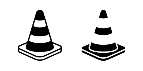 Fototapeta premium Traffic Cone icon set. for mobile concept and web design. vector illustration