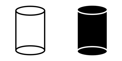 Cylinder icon set. for mobile concept and web design. vector illustration