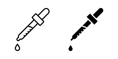 Dropper icon set. for mobile concept and web design. vector illustration