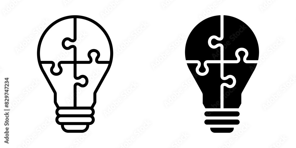 Poster problem solving icon set. for mobile concept and web design. vector illustration