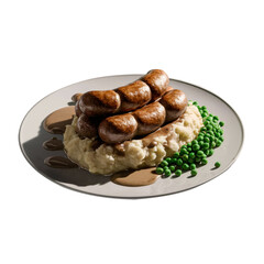 Bangers and mash transparent background