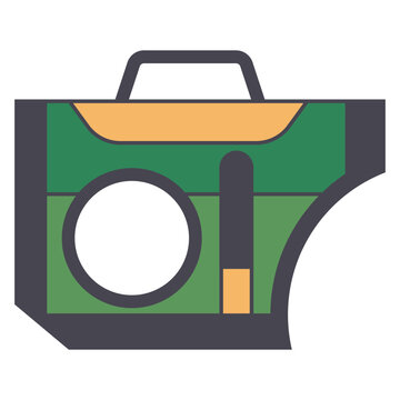 recommend clip art: Summer dog life jacket vector cartoon illustration isolated on a white background.
