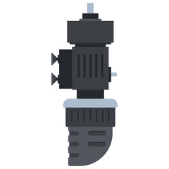 Water filtration system for fish tank vector cartoon illustration isolated on a white background.