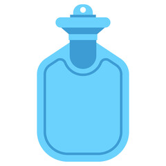 Obraz premium Rubber hot water bottle vector cartoon illustration isolated on a white background.