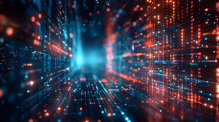 Naklejka premium Abstract technology big data background concept