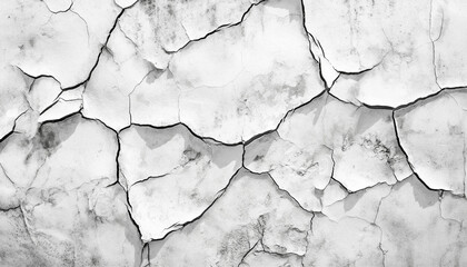 Cracked white wall details, old wall with cracked plaster, stained glass background