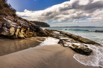 Rocks near Two Tree Point, Bruny Island, Tasmania, Australia