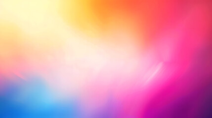 Abstract blurred gradient background in bright colors. Colorful smooth illustration background. Generative AI.