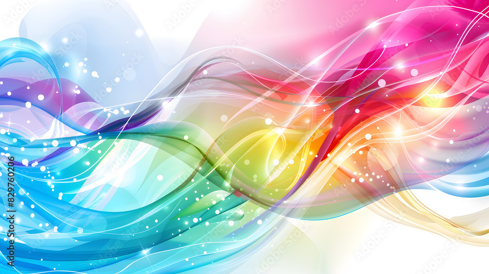 Poster abstract colorful background vector design. generative ai.