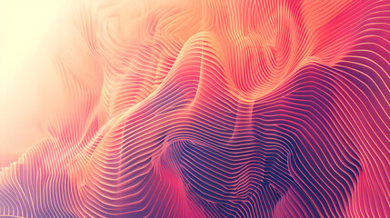 abstract duotone lines background design. Generative AI.