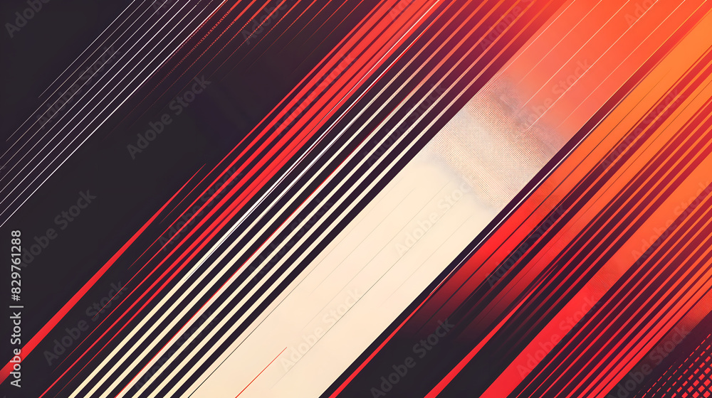 Poster abstract duotone lines background design. generative ai.
