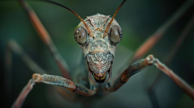 Close up image of a walking stick insect