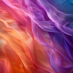 Obraz premium Background. Bright abstract fluid art with smooth waves in orange, purple and yellow tones, dynamic and energetic. Great for creative projects and backgrounds with a modern and expressive design