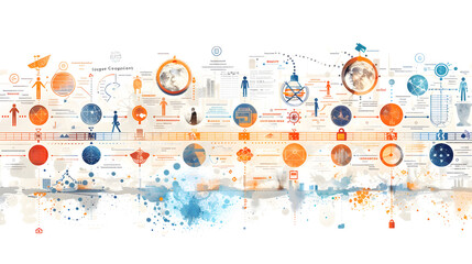 Document Evolution Timeline, Create a visual timeline showcasing the evolution of document management technologies over the years