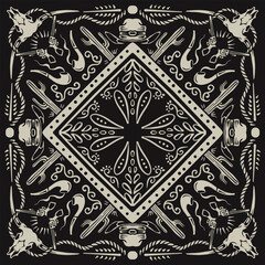 Vintage Paisley Bandana Design | Vector Graphic