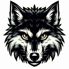 Fototapeta premium Graceful Maned Wolf, an Iconic Fauna of South America, Illustrated in Flat Design with Intricate Fur Patterns