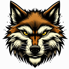 Fototapeta premium Majestic Maned Wolf, a Carnivorous Mammal Native to Brazil, Captured in Detailed Cartoon Style - Wildlife Art