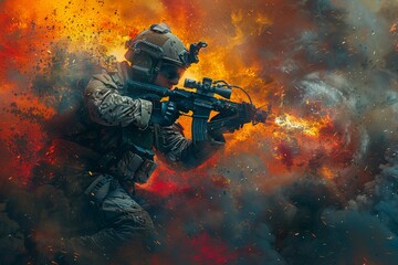 Action-Packed Military Simulation: Celebrating Video Games Day.