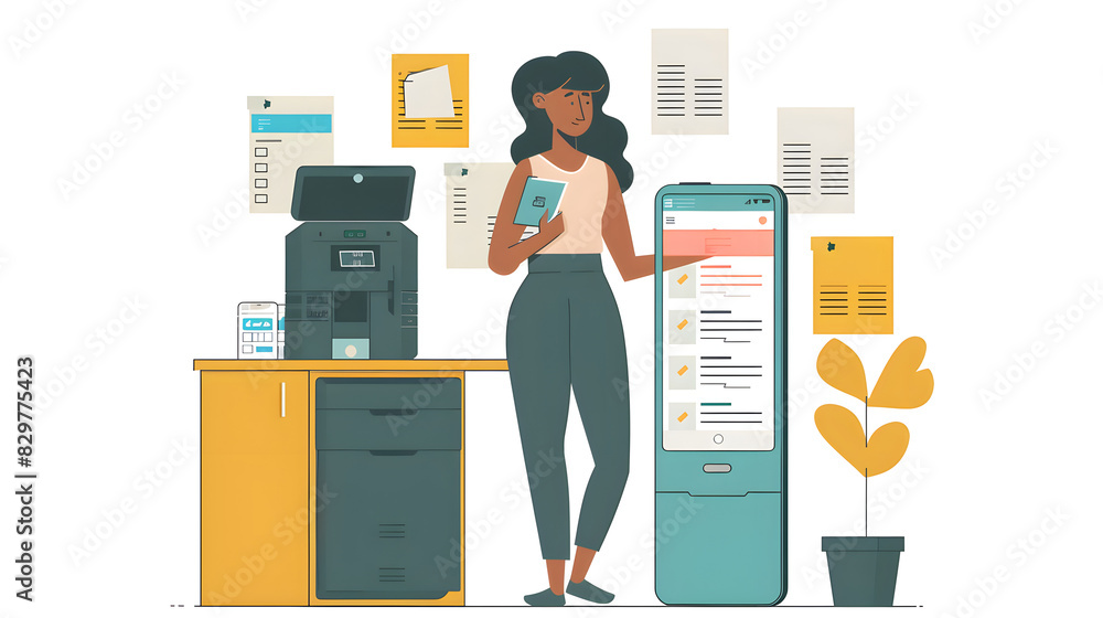 Poster mobile document management apps, the convenience of mobile document management apps with an image fe