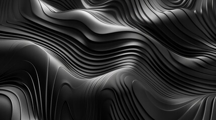 A black and white image of a wave with a lot of detail. The image is abstract and has a moody, mysterious feel to it