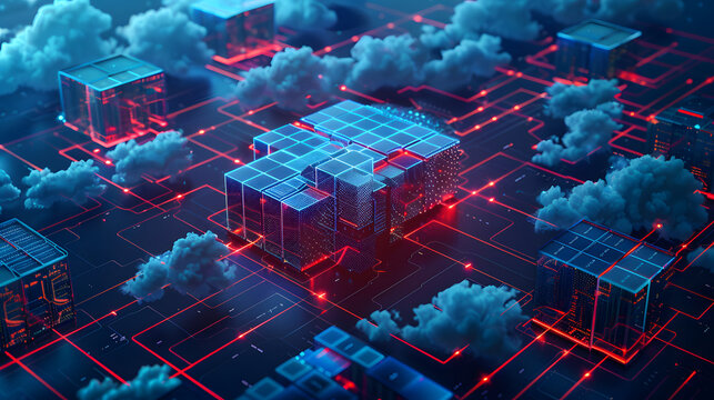 Container Orchestration Platforms, container orchestration platforms within a data center concept with an image depicting Kubernetes clusters