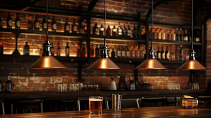 Industrial charm metal and wood pendant light for loft style interiors, adding allure