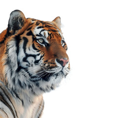 Fototapeta premium A tiger isolated on transparent background, Ai Generative