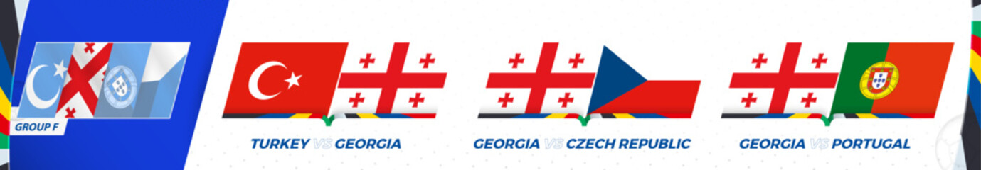 Georgia football team games in group F of International football tournament 2024.