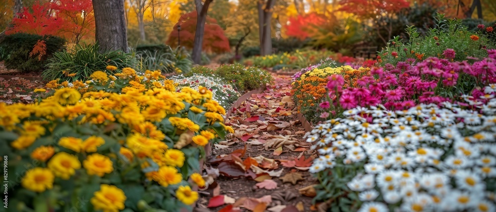 Canvas Prints colorful flowers in the garden