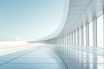 Concrete outdoor square building,Empty architectural background.
