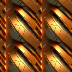 Abstract building covered in numerous windows seamless