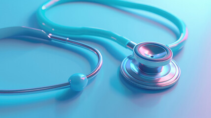 stethoscope on colorful background