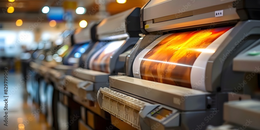 Poster professional printing offers digital offset and large format printing services. concept digital offs