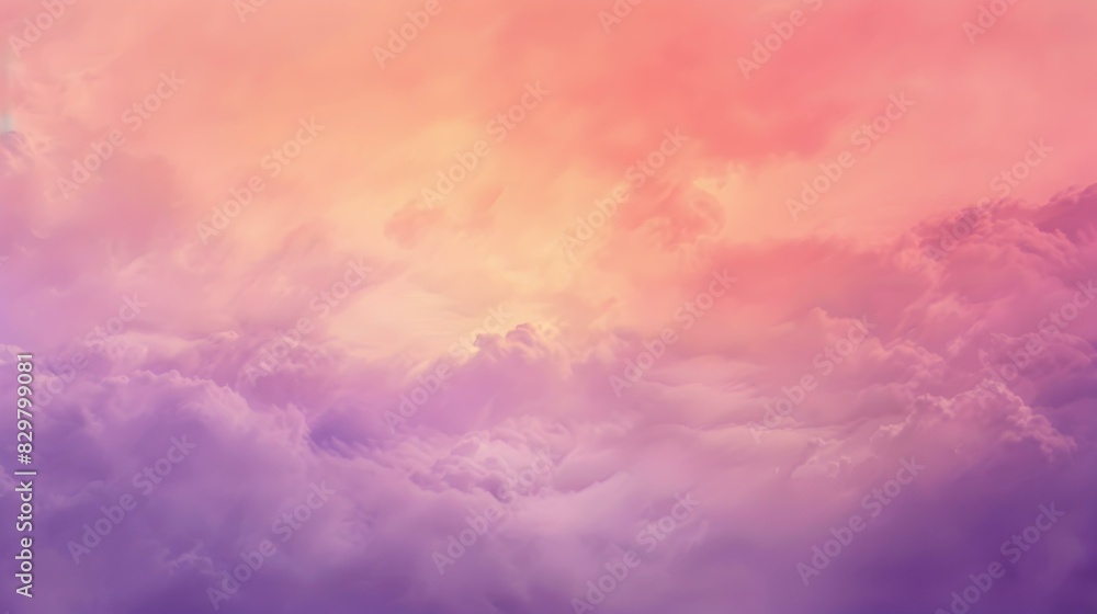 Sticker background with clouds