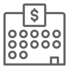 Bank icon, vector illustration, simple design, best used for web