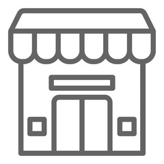 Supermarket icon, vector illustration, simple design, best used for web