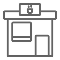 Coffee shop icon, vector illustration, simple design, best used for web