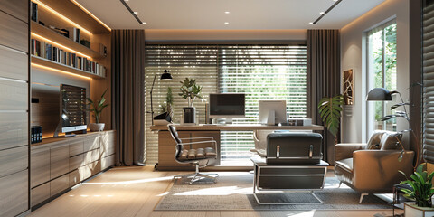 Luxury Wallpaper Office Room