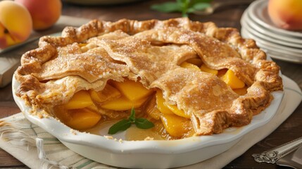 Sliced peach pie is not just a dessert--it's a celebration of nature's bounty and the simple joys of homemade baking.