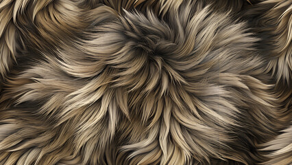 seamless pattern of soft, grey fur with detailed texture, resembling animal fur