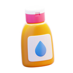BABY OIL 3D ICON ILLUSTRATION