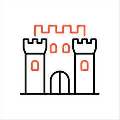 Castle vector icon