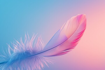 Vibrant feather background  nature s palette of captivating colors on soft fluffy backdrop