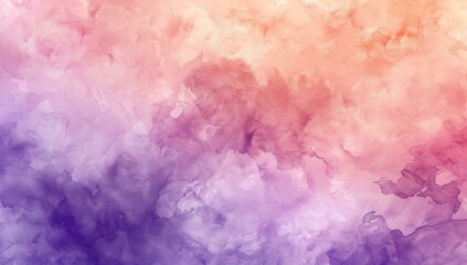 A vivid abstract background with Lavender to peach watercolor